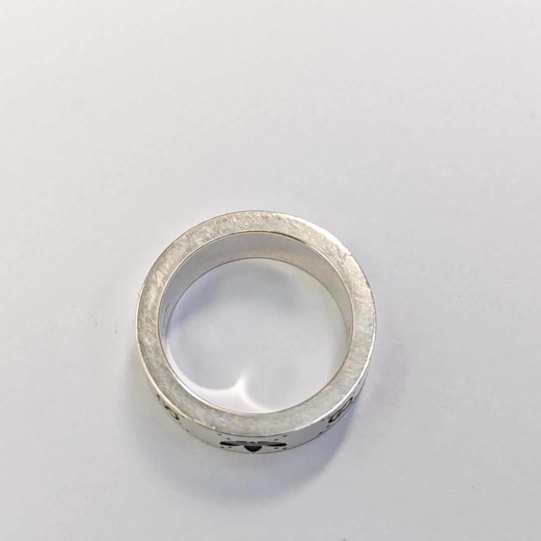 Adidas X Gucci 925 Sterling Silver Ring EU 52