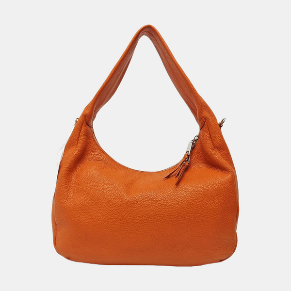 Calfskin Top Handle Bag Orange