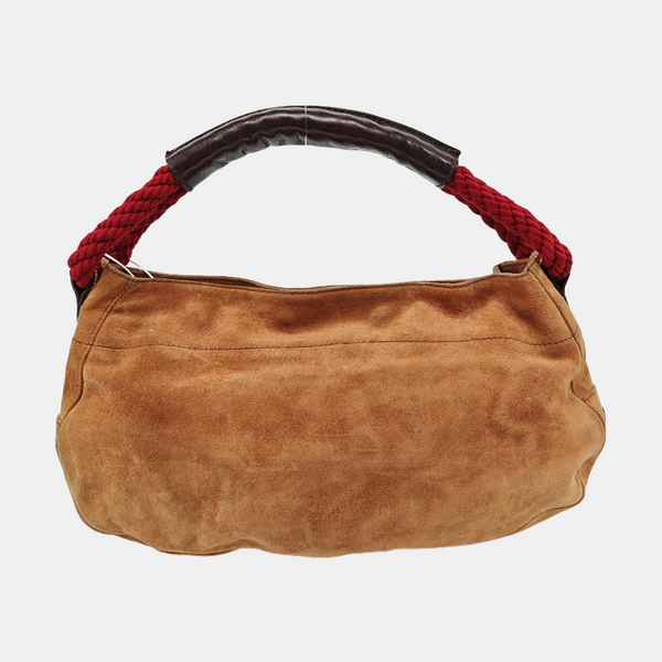 Suede Shoulder Bag Brown