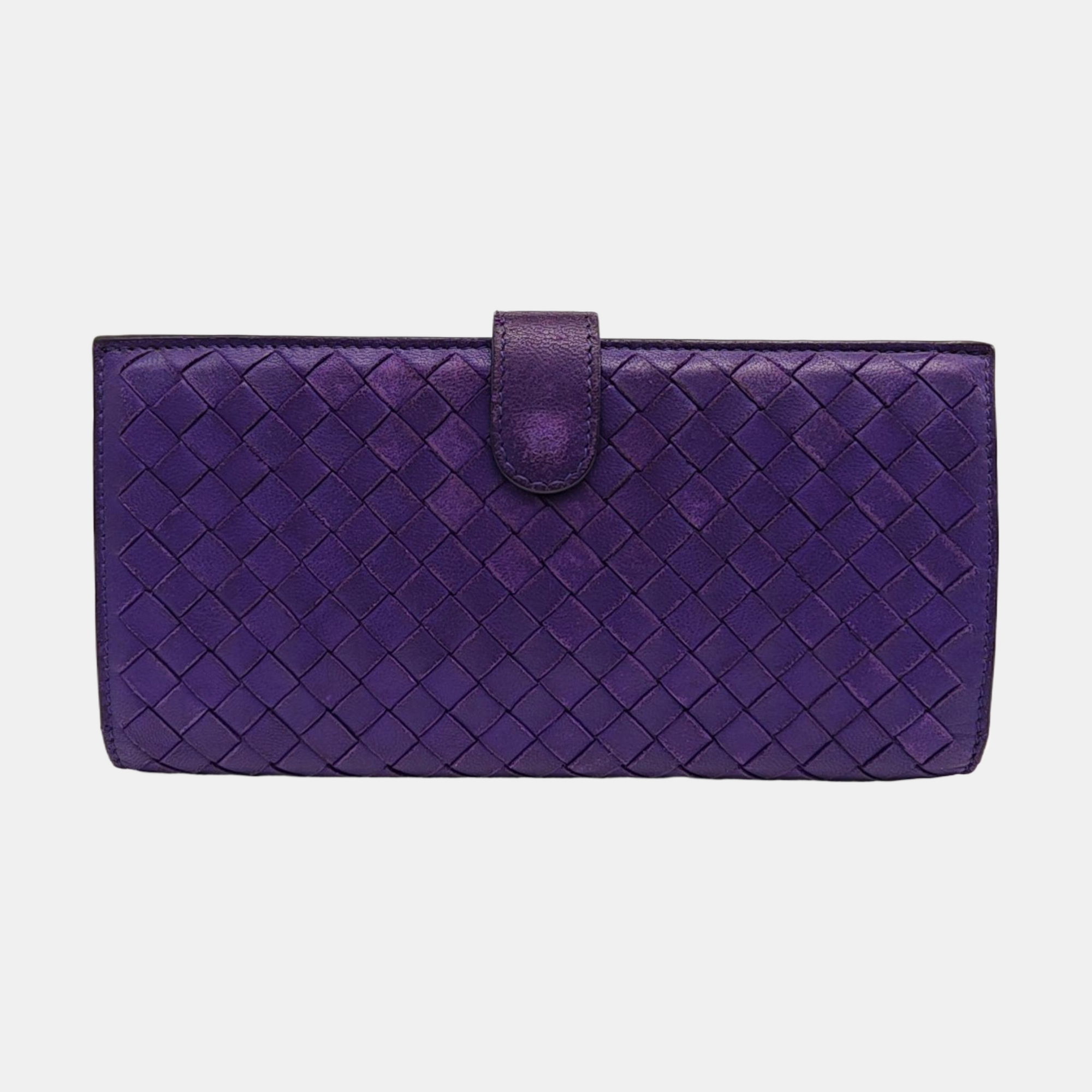 Calfskin Wallet Purple