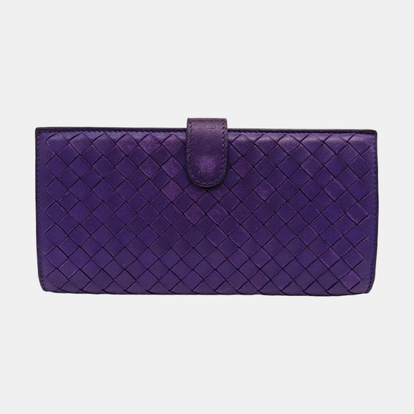 Calfskin Wallet Purple