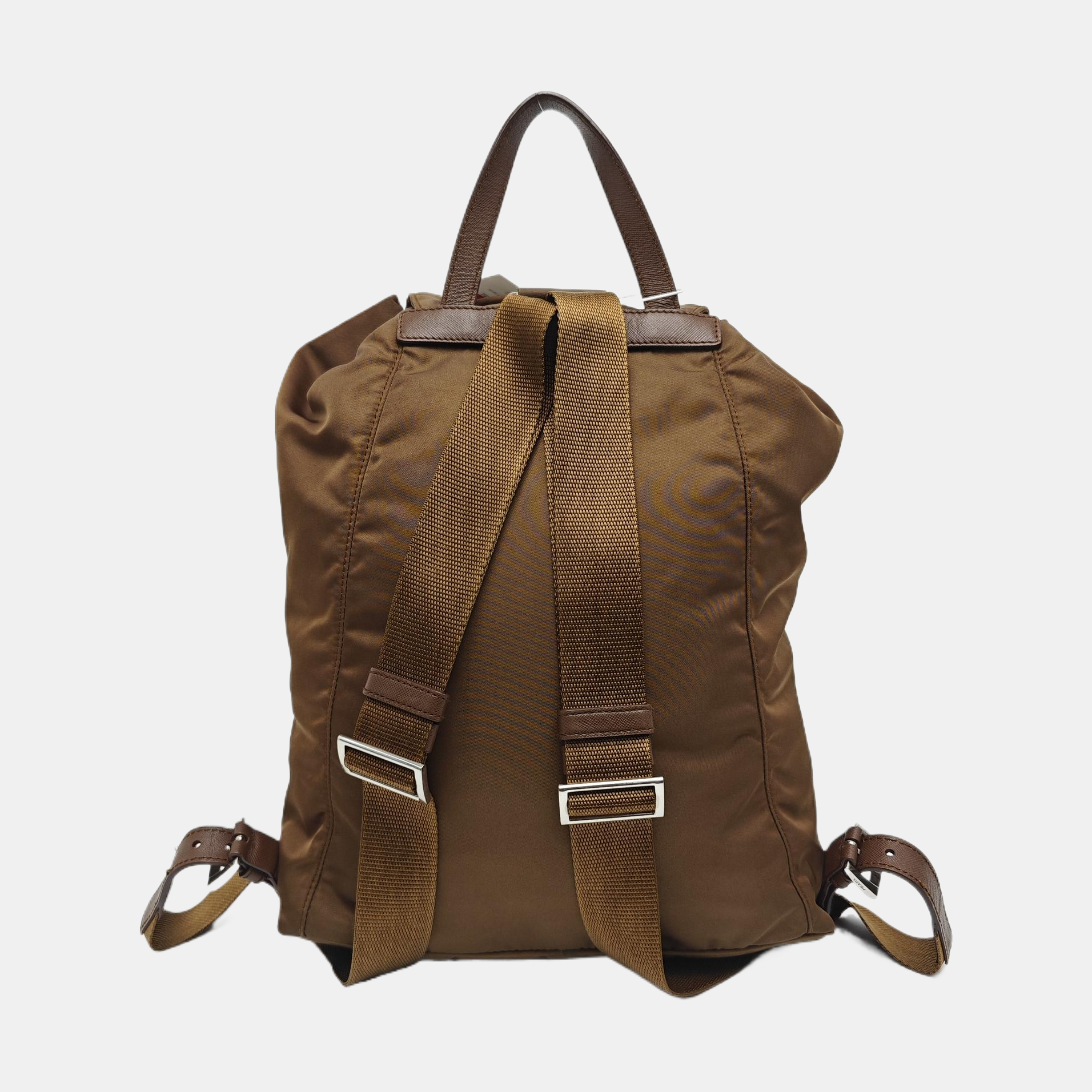 Nylon Backpack Brown