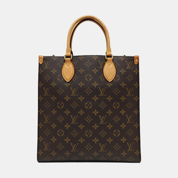 SAC PLAT MM Monogram Coated Canvas Brown