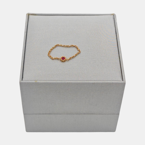 18k Rose Gold Ring EU 53