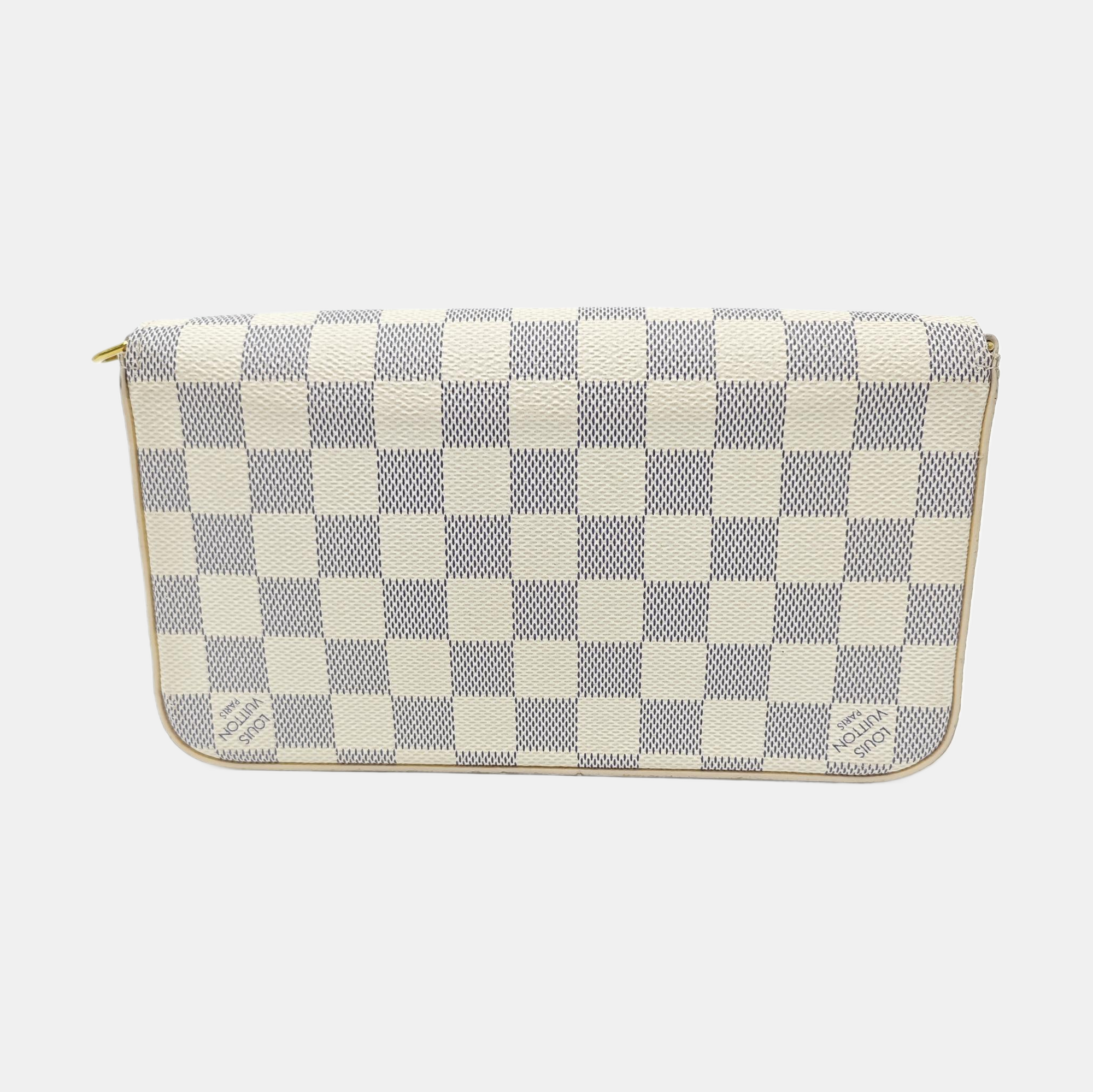 FÉLICIE Damier Azur Coated Canvas White