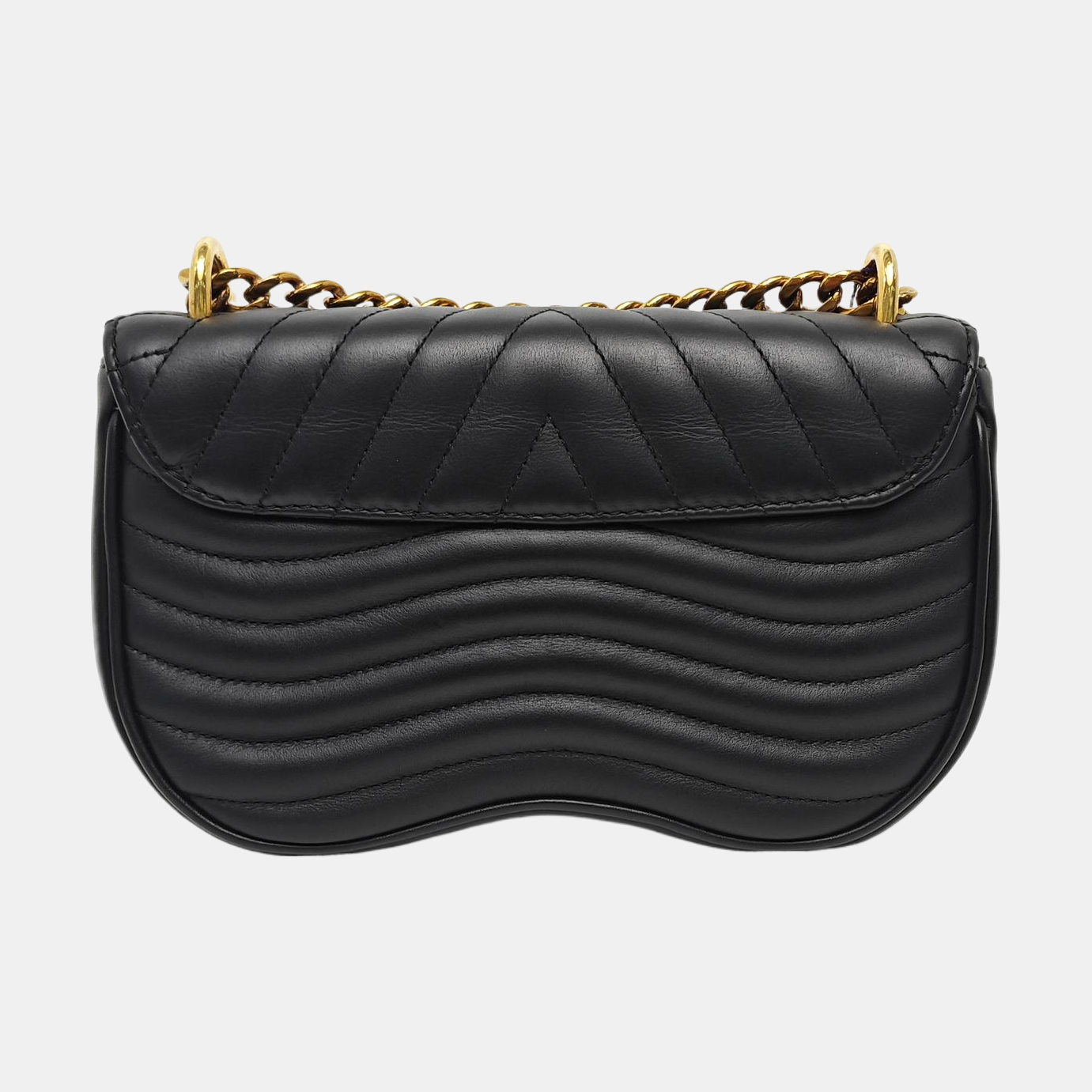 NEW WAVE PM Quilted Calfskin Black