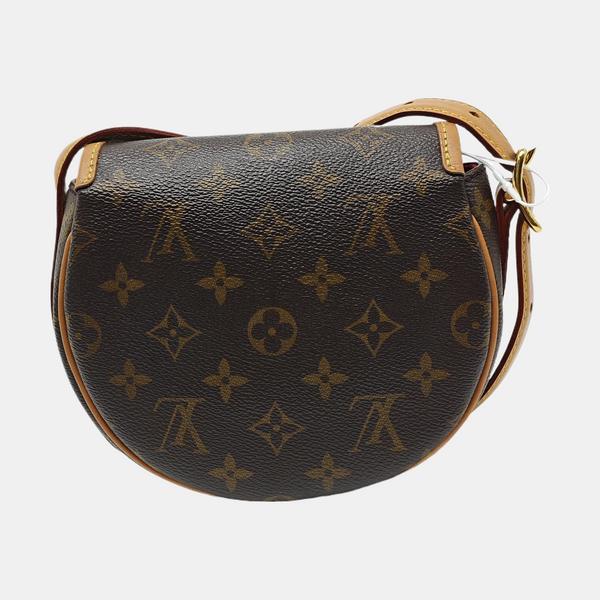 TAMBOURINE Monogram Coated Canvas Brown