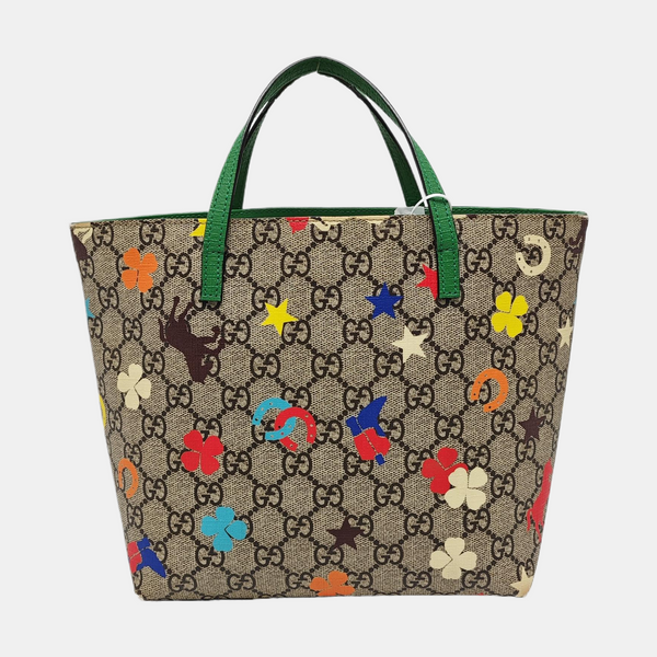 GG Imprime Coated Canvas Beige