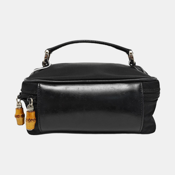 Canvas Top Handle Bag Black