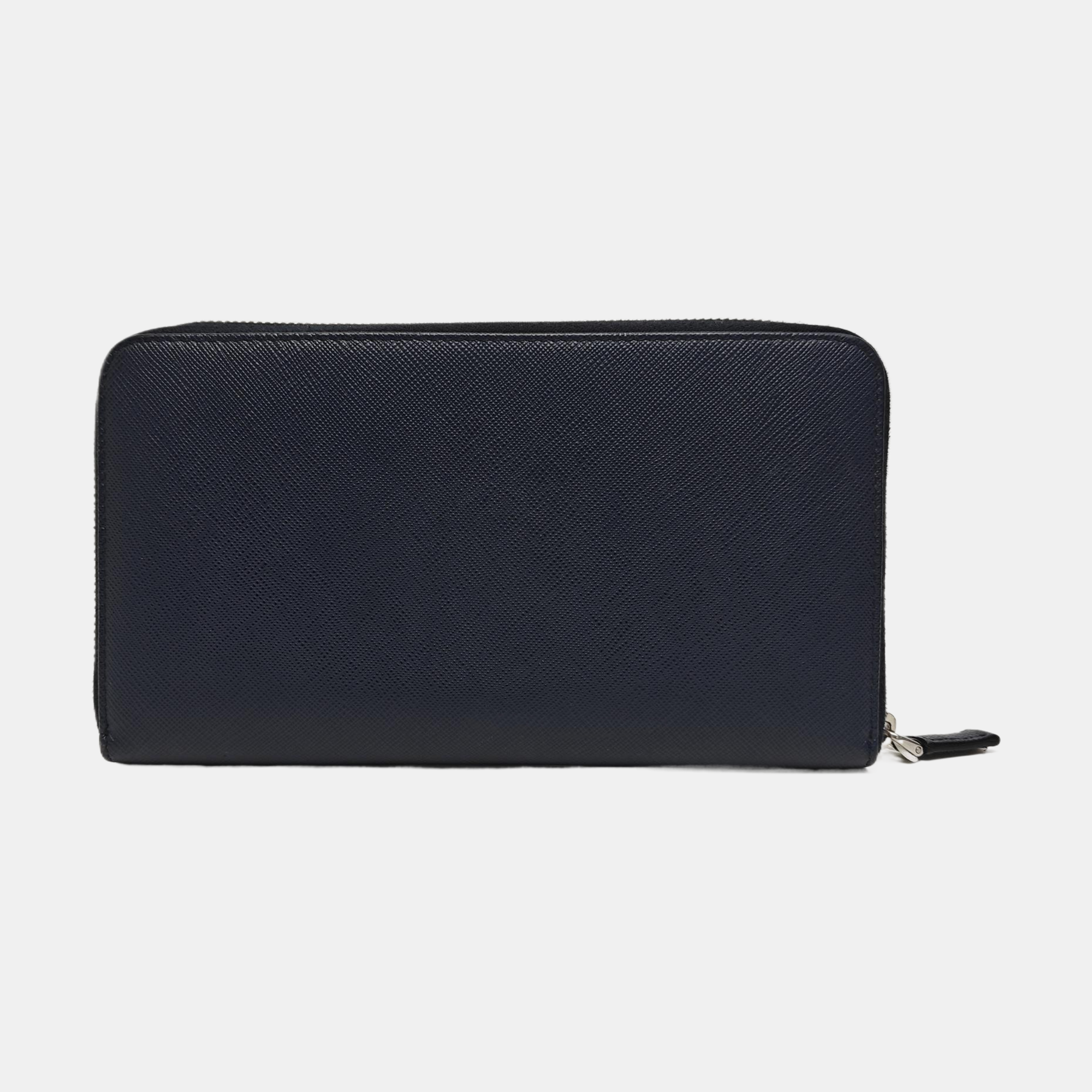Saffiano Calfskin Wallet Blue