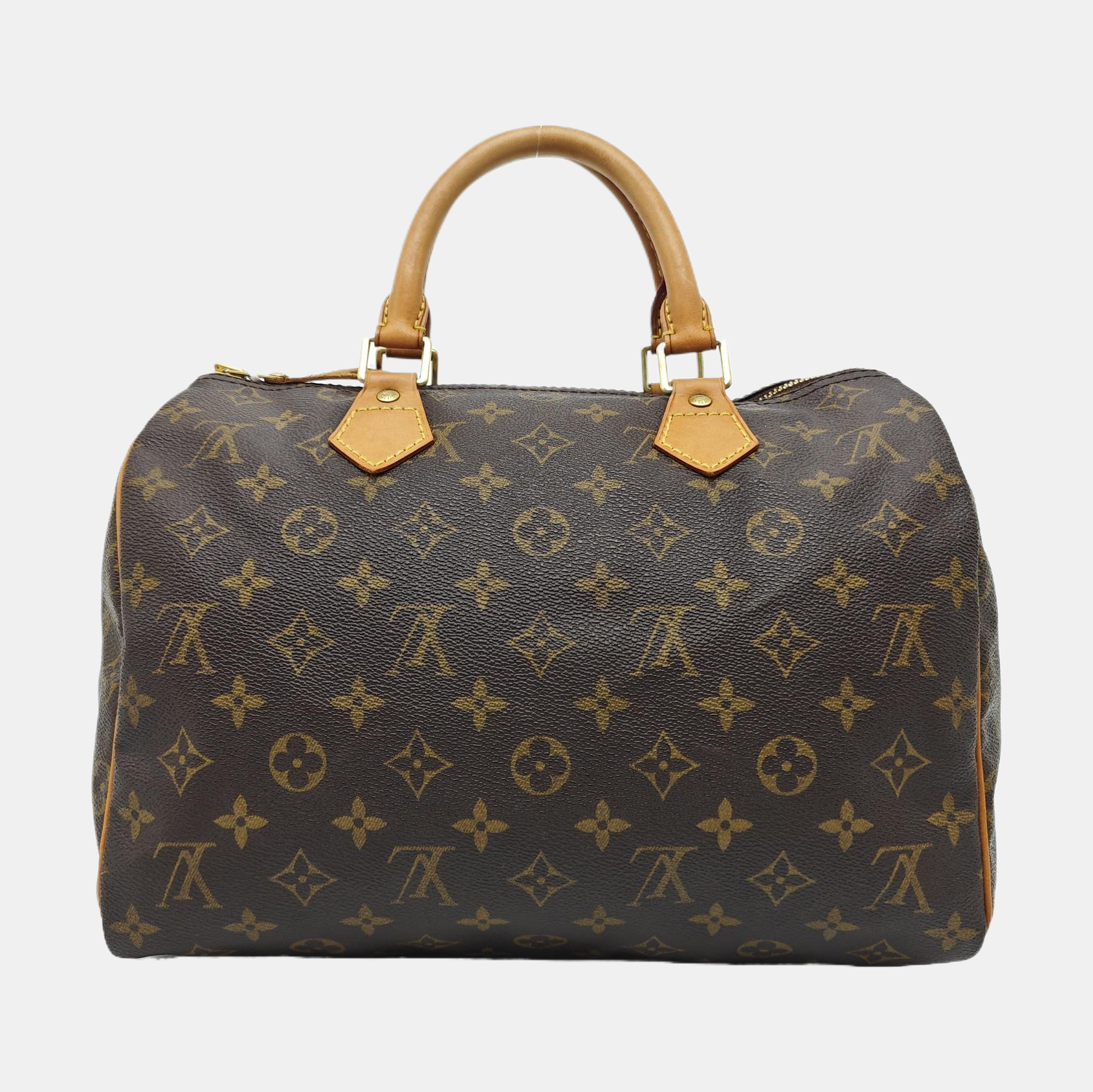 SPEEDY 30 Monogram Coated Canvas Brown