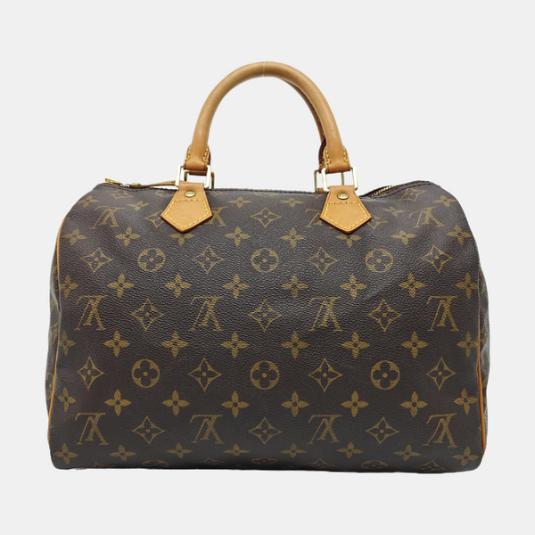 SPEEDY 30 Monogram Coated Canvas Brown