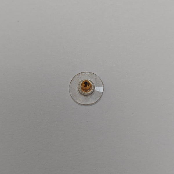 CC Logo Metal Gold Stud Earrings