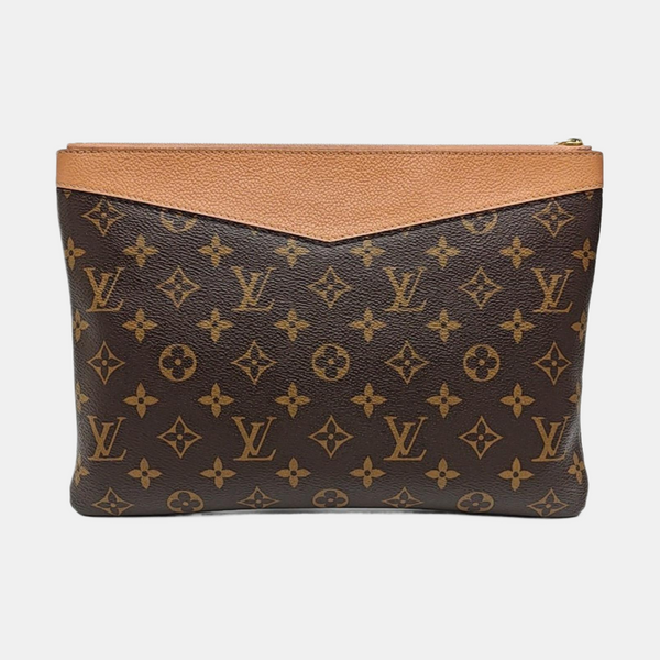 DAILY Monogram Coated Canvas Brown