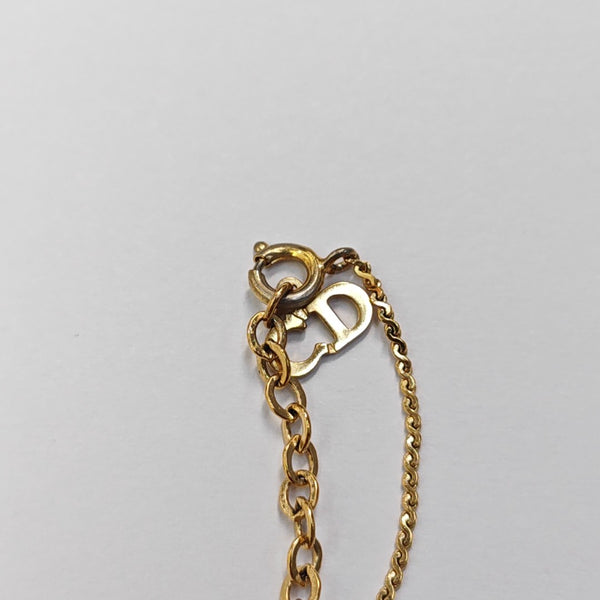 Petit CD Metal Gold Necklace