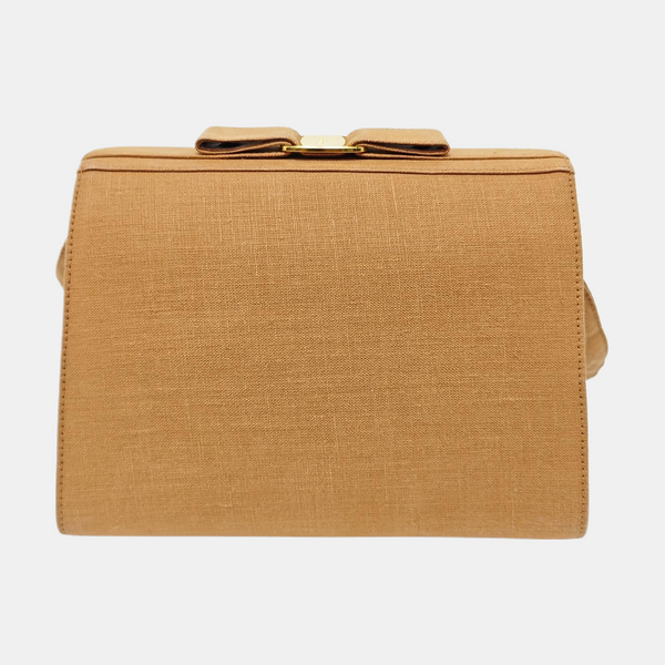 Fabric Shoulder Bag Brown