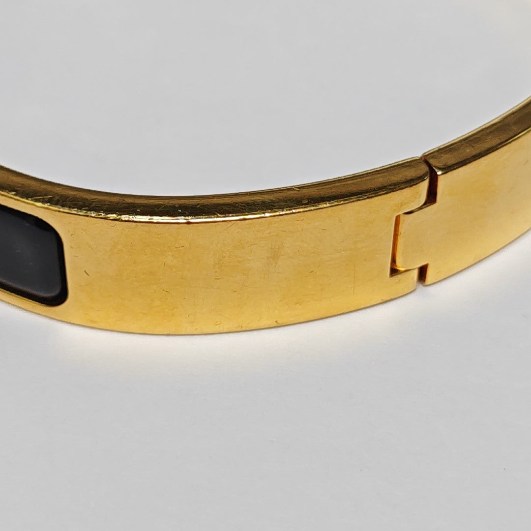Clic H Metal Gold Bangle