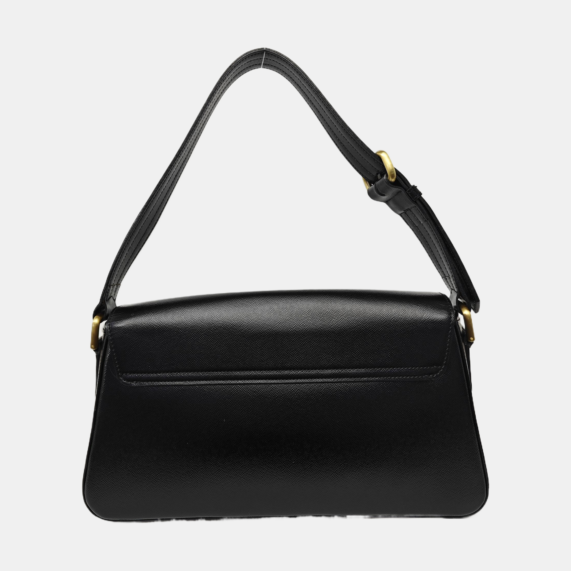 Calfskin Shoulder Bag Black