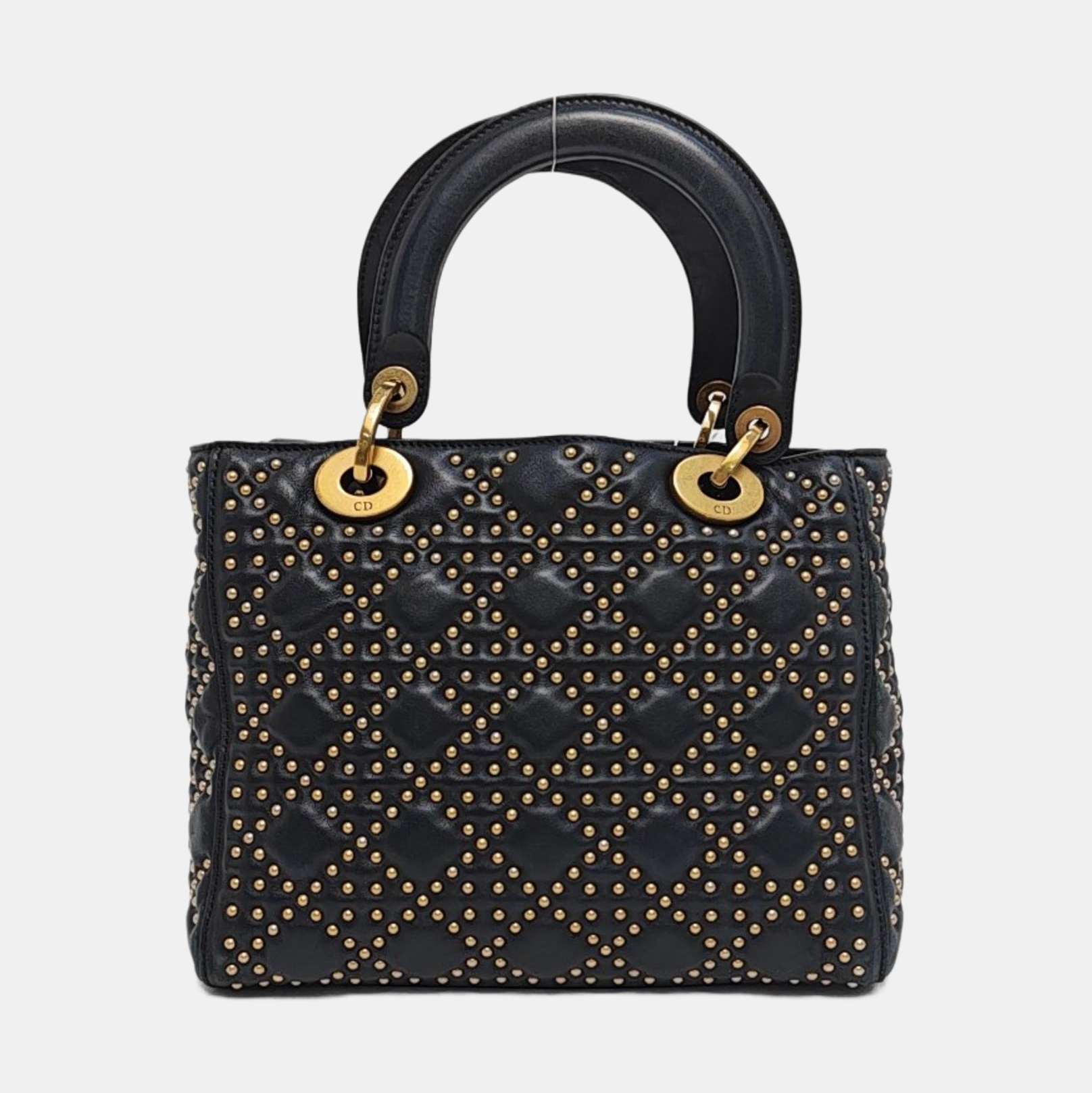 Lady Dior Medium Cannage Lambskin Black