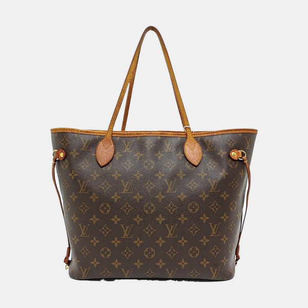 NEVERFULL MM Monogram Coated Canvas Brown