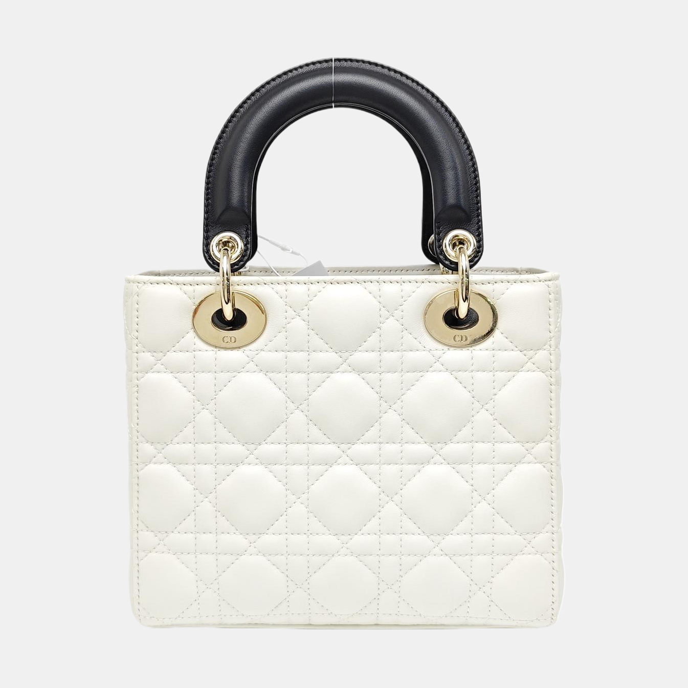 Lady Dior Small Cannage Lambskin White