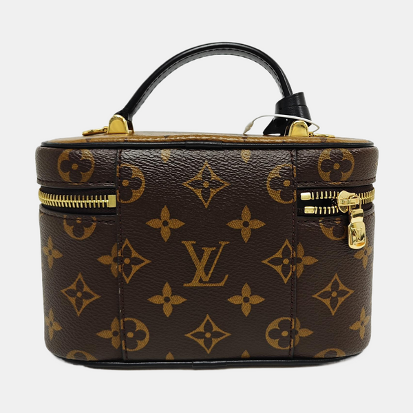 Vanity Chain Pouch Monogram Coated Canvas Brown