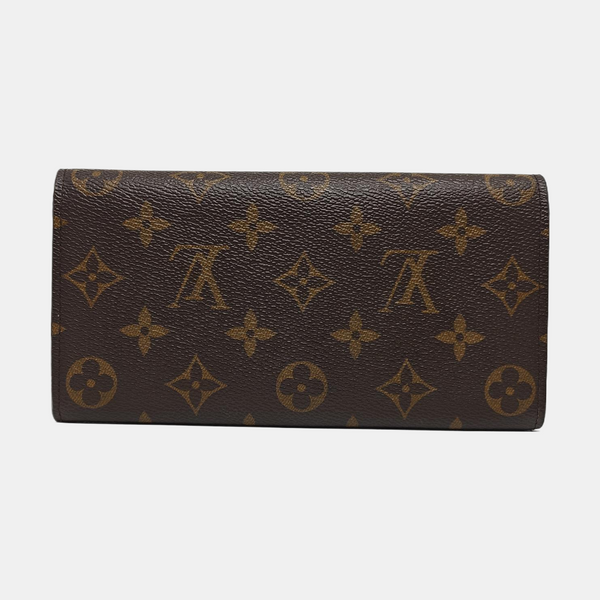 EMILIE Monogram Coated Canvas Brown Wallet