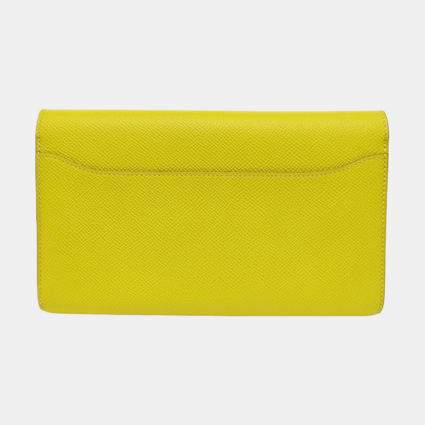 Constance 18 Epsom Yellow Wallet
