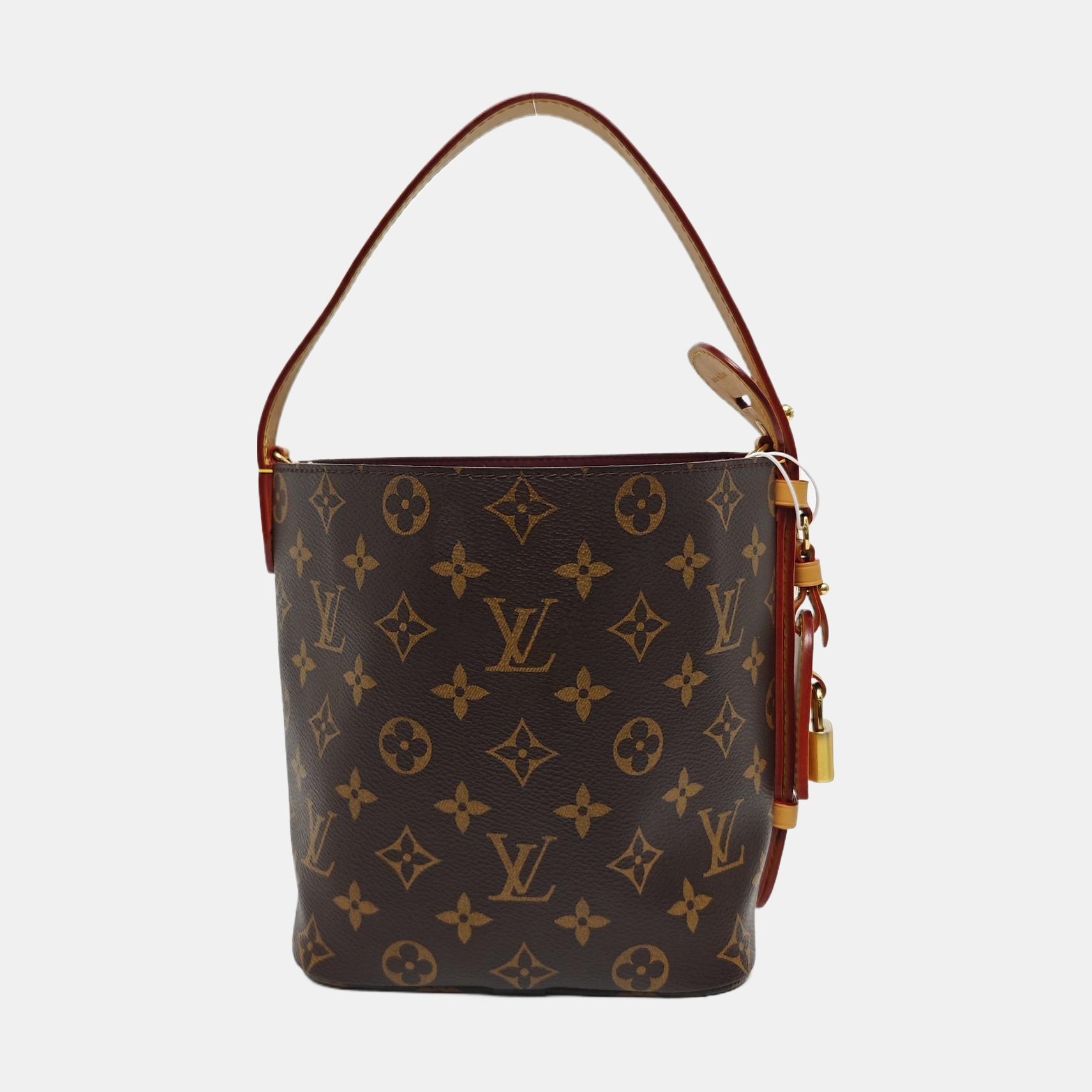 ALL IN BB Monogram Coated Canvas Brown