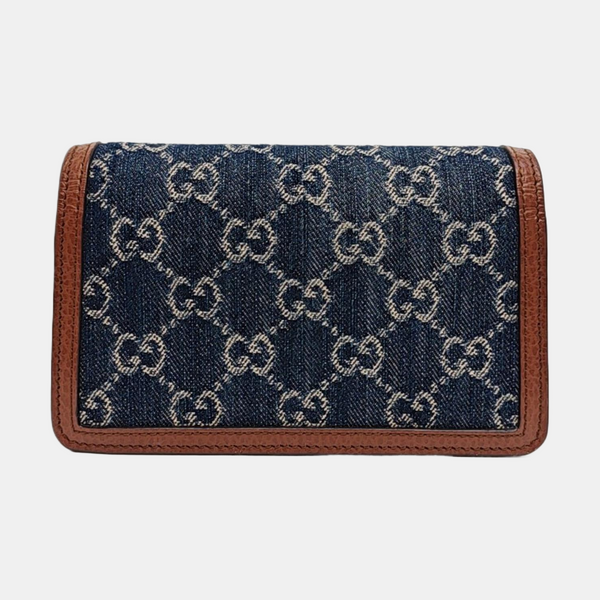 Authenticated pre-owned  Dionysus Super Mini Monogram Denim Blue - Shoulder Bag at Looply