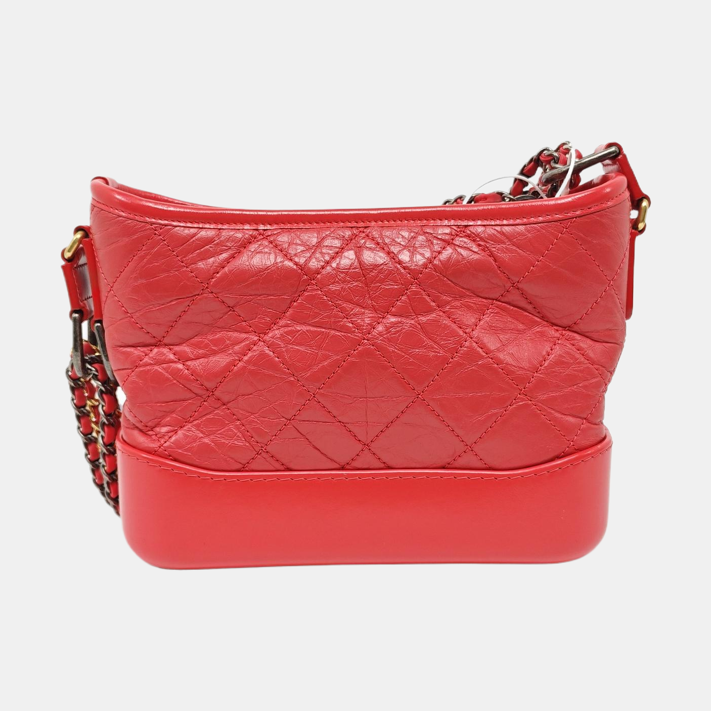 Authenticated pre-owned  GABRIELLE Small Quilted Calfskin Red - Shoulder Bag at Looply