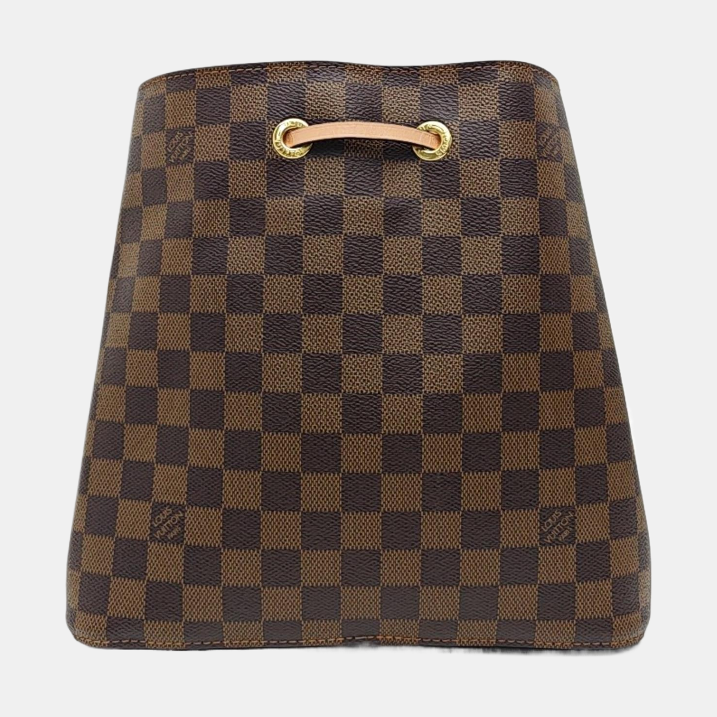 NÉONOÉ MM Damier Ebene Coated Canvas Brown