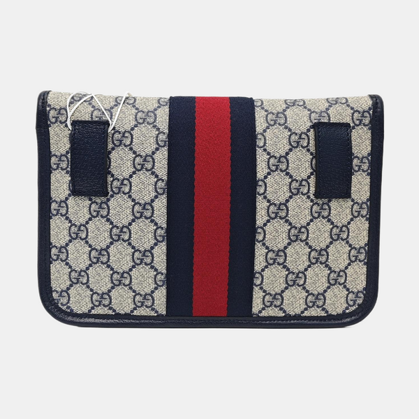Ophidia Small Monogram Coated Canvas Beige
