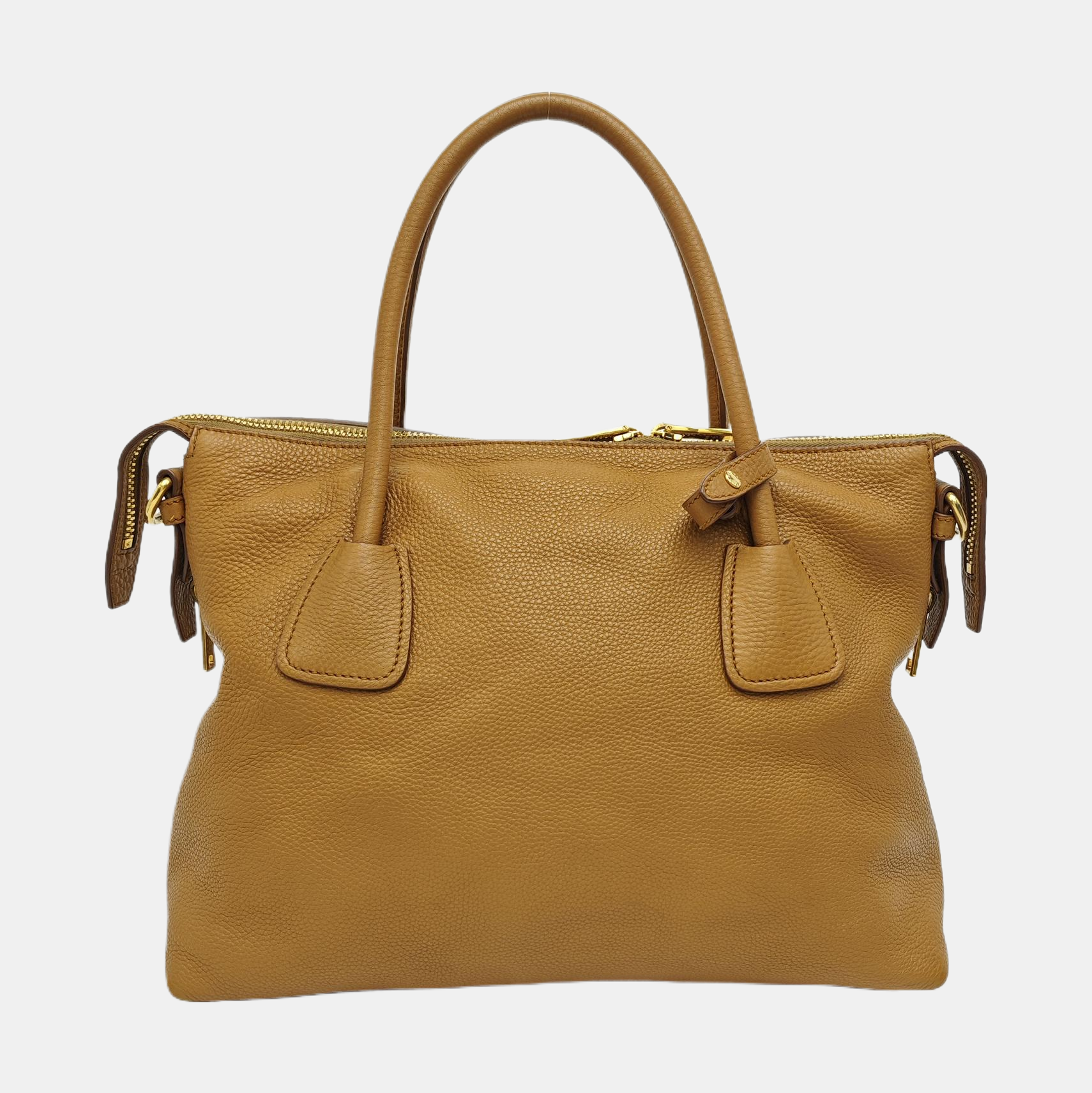 Calfskin Shoulder Bag Brown