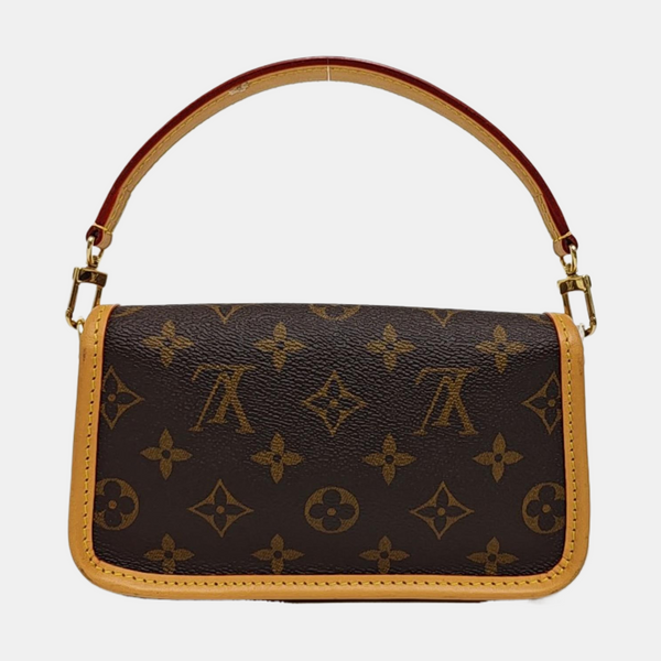 DIANE Nano Monogram Coated Canvas Brown