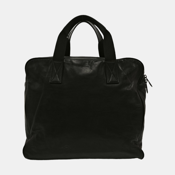Calfskin Top Handle Bag Black