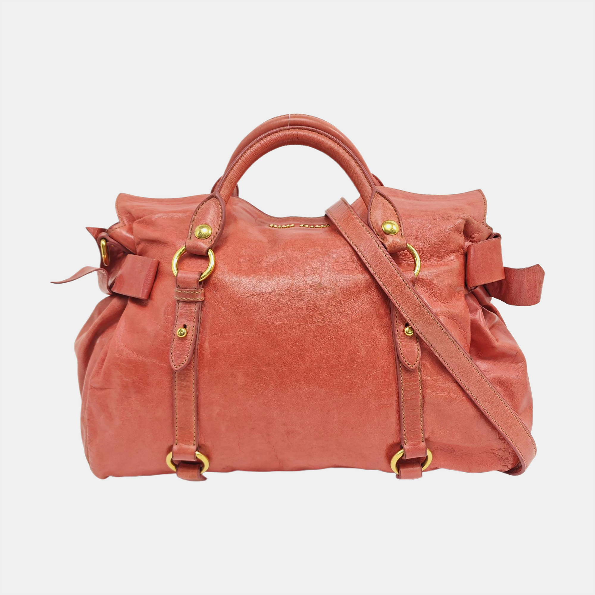 Bow Calfskin Red