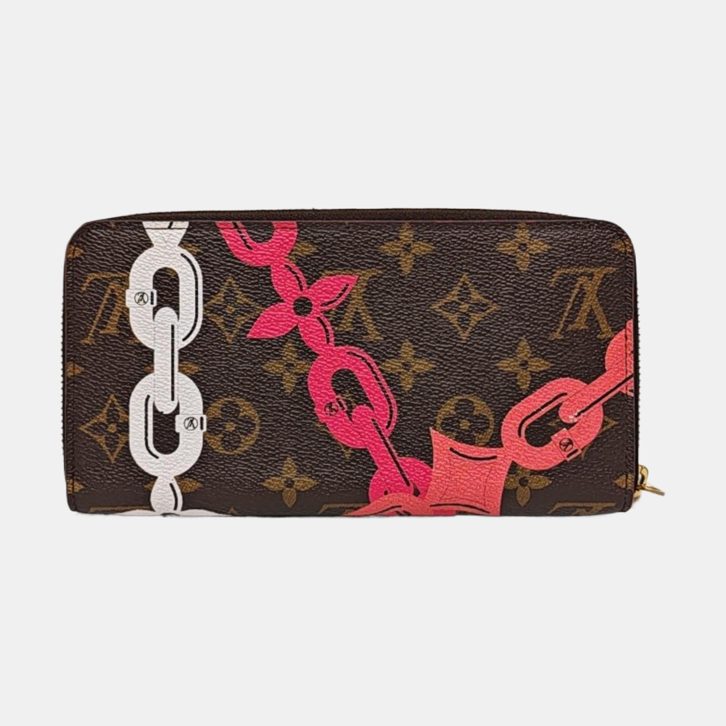 ZIPPY Monogram Coated Canvas Brown Wallet