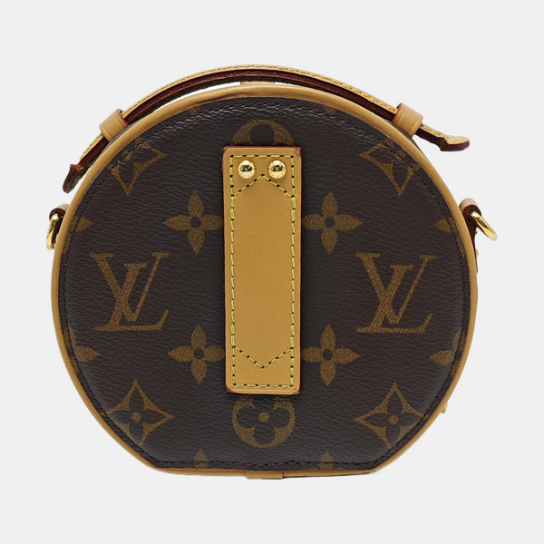BOITE CHAPEAU Mini Monogram Coated Canvas Brown