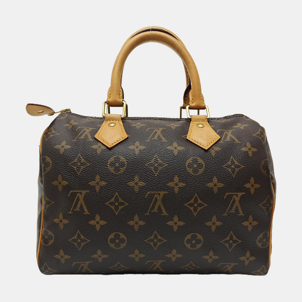 SPEEDY 25 Monogram Coated Canvas Brown