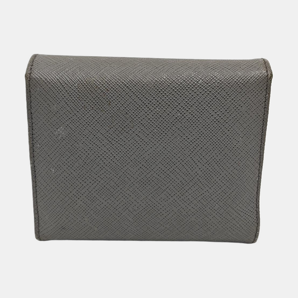 Saffiano Calfskin Wallet Gray