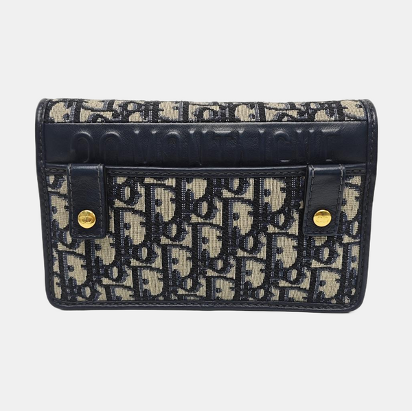 30 Montaigne Mini Oblique Canvas Blue