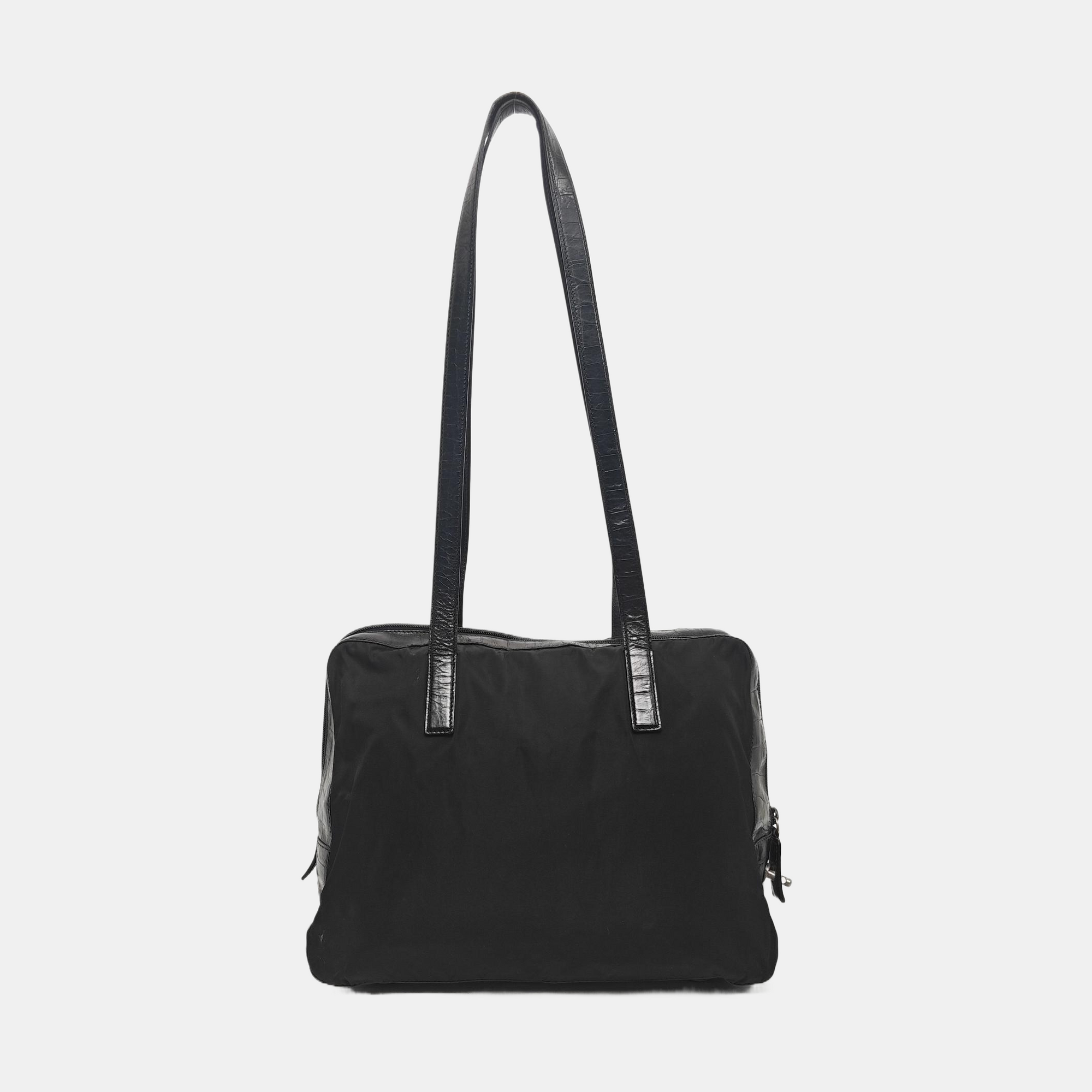 Nylon Tote Bag Black