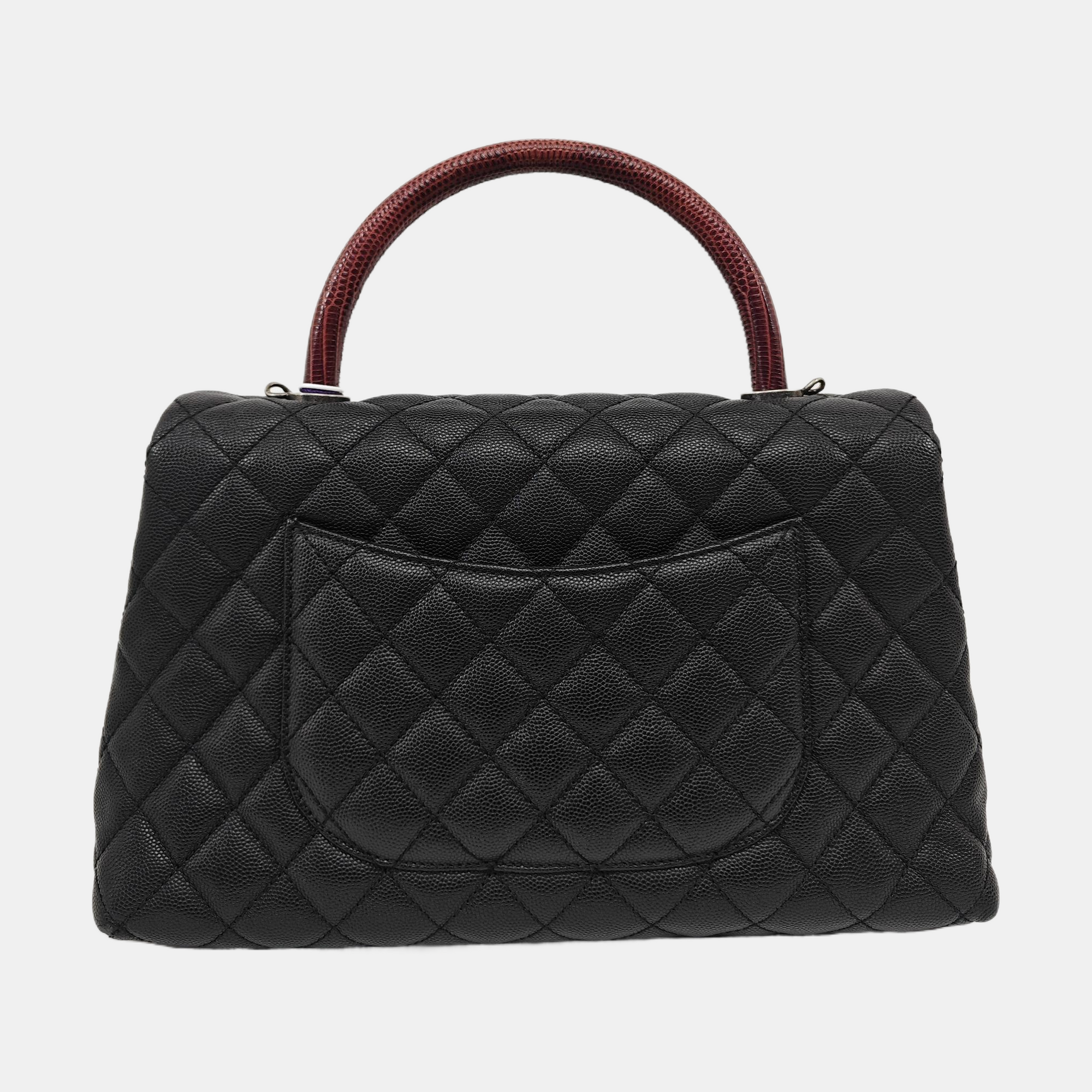 COCO HANDLE Medium Quilted Grained Calfskin Multicolor