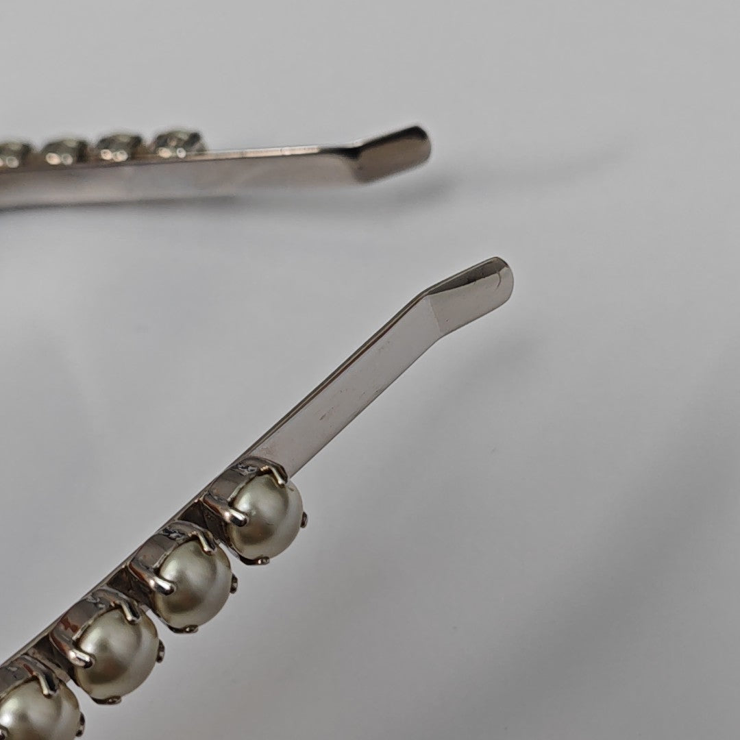 Faux Pearl Hairband Silver