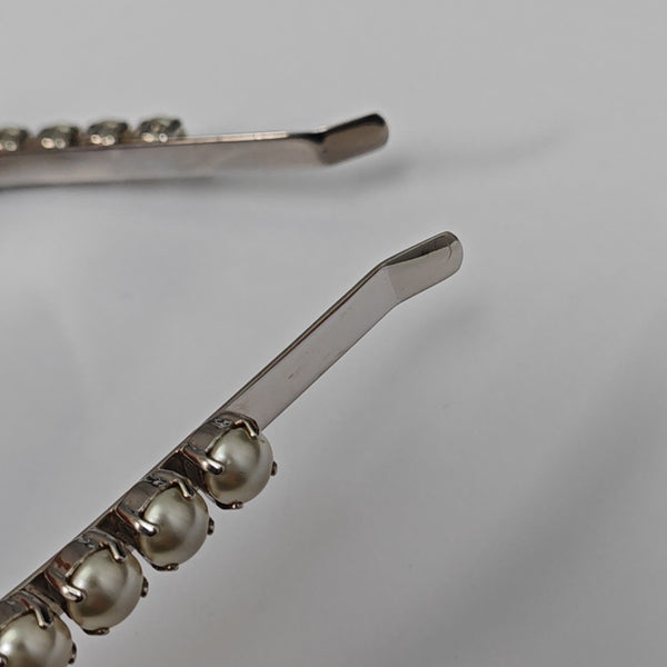 Faux Pearl Hairband Silver