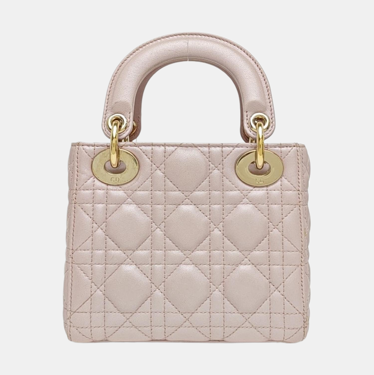 Lady Dior Mini Cannage Lambskin Pink