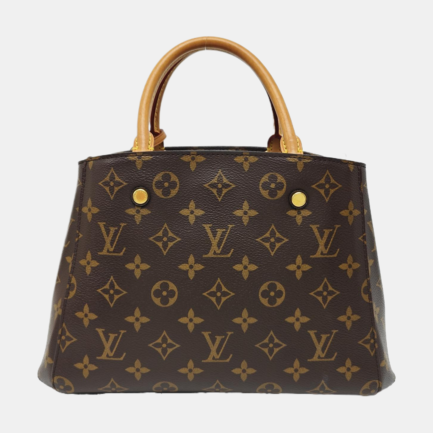 MONTAIGNE Monogram Coated Canvas Brown