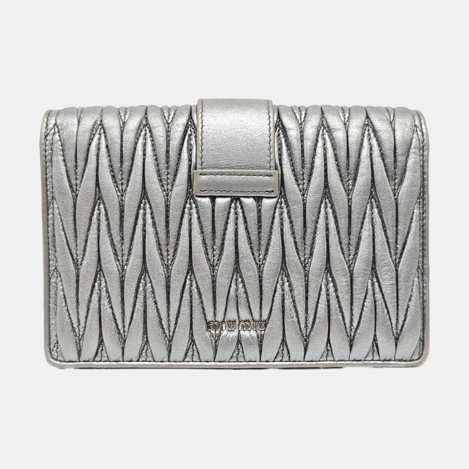 Matelassé Quilted Lambskin Silver