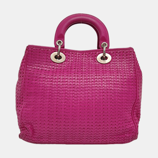 Authenticated pre-owned  Diorissimo Calfskin Red - Tote Bag at Looply